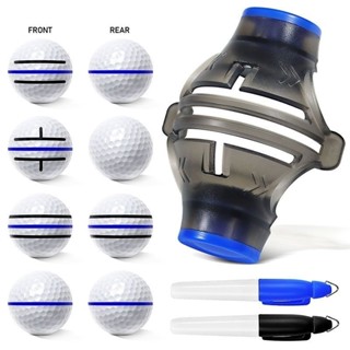 360度旋轉高爾夫畫線器三線畫球器劃線筆GOLF初學者練習用品 ian133