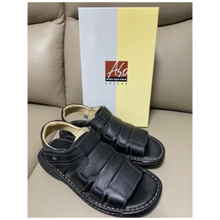 A.S.O 阿瘦 9號 手縫氣墊厚底 休閒男涼鞋