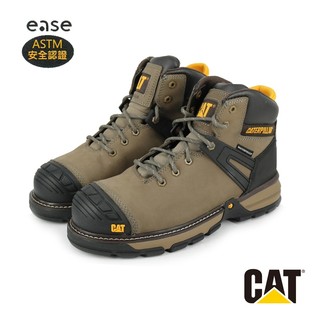 【CAT】男 EXCAVATOR SUPERLITE 全方位防水工裝中筒靴 -91198-灰色(10.5號)