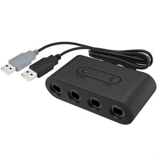 現貨 switch ngc手把轉換器 一對4 電腦也可以用 (有連發功能) 全新品裸裝