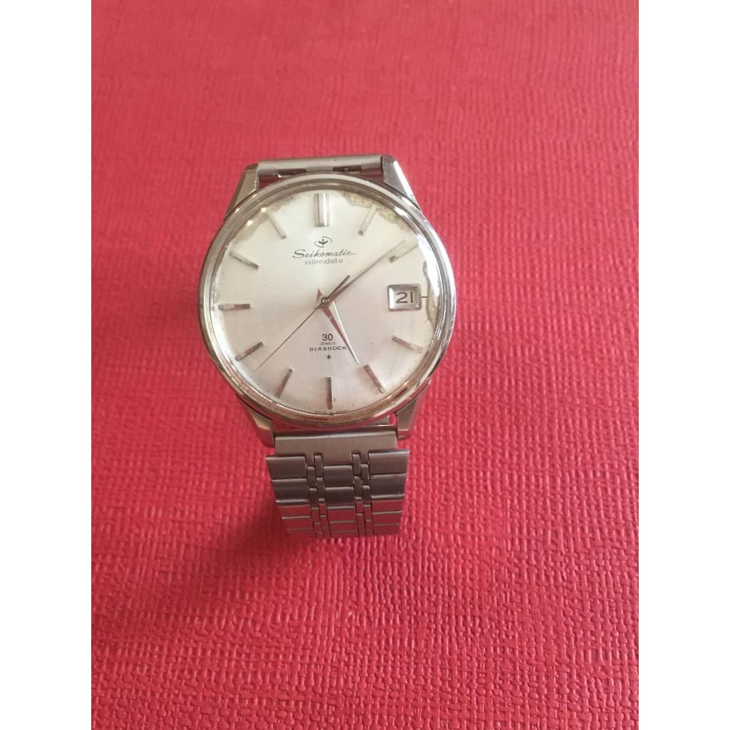 Seikomatic Slimdate 30 石 DAISHOCK 自動上鍊機芯