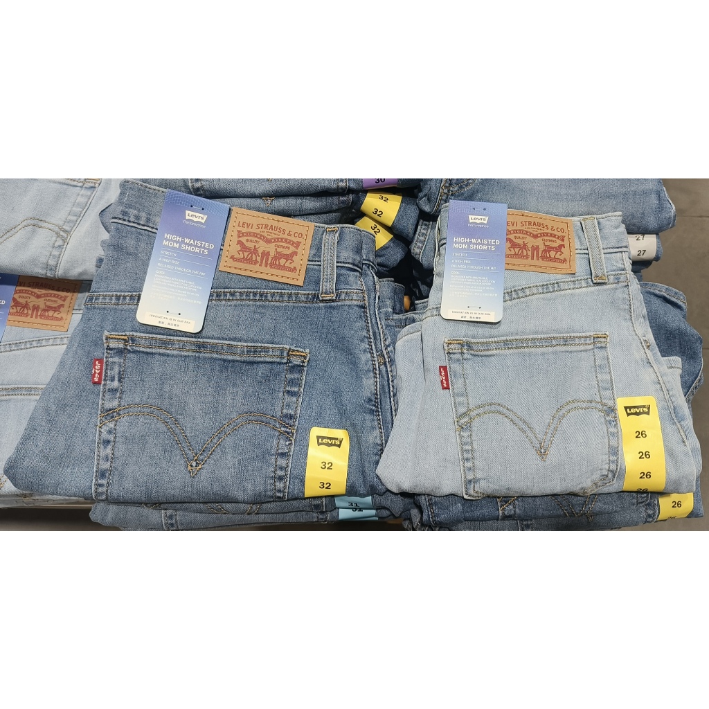 【衝評價】好市多代購 LEVIS 吸濕排汗 水洗設計 女高腰牛仔短褲 亞洲尺寸 26-32腰 COSTCO代買