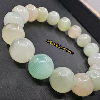 綠紋石 阿富汗玉 12.5mm 千層最高等級 全天然Afghanistan Jade 🌠三新水晶🌠 綠紋石 阿富汗玉