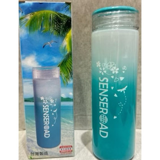 臺灣製 炫彩時尚杯400ml 玻璃隨手瓶 玻璃杯