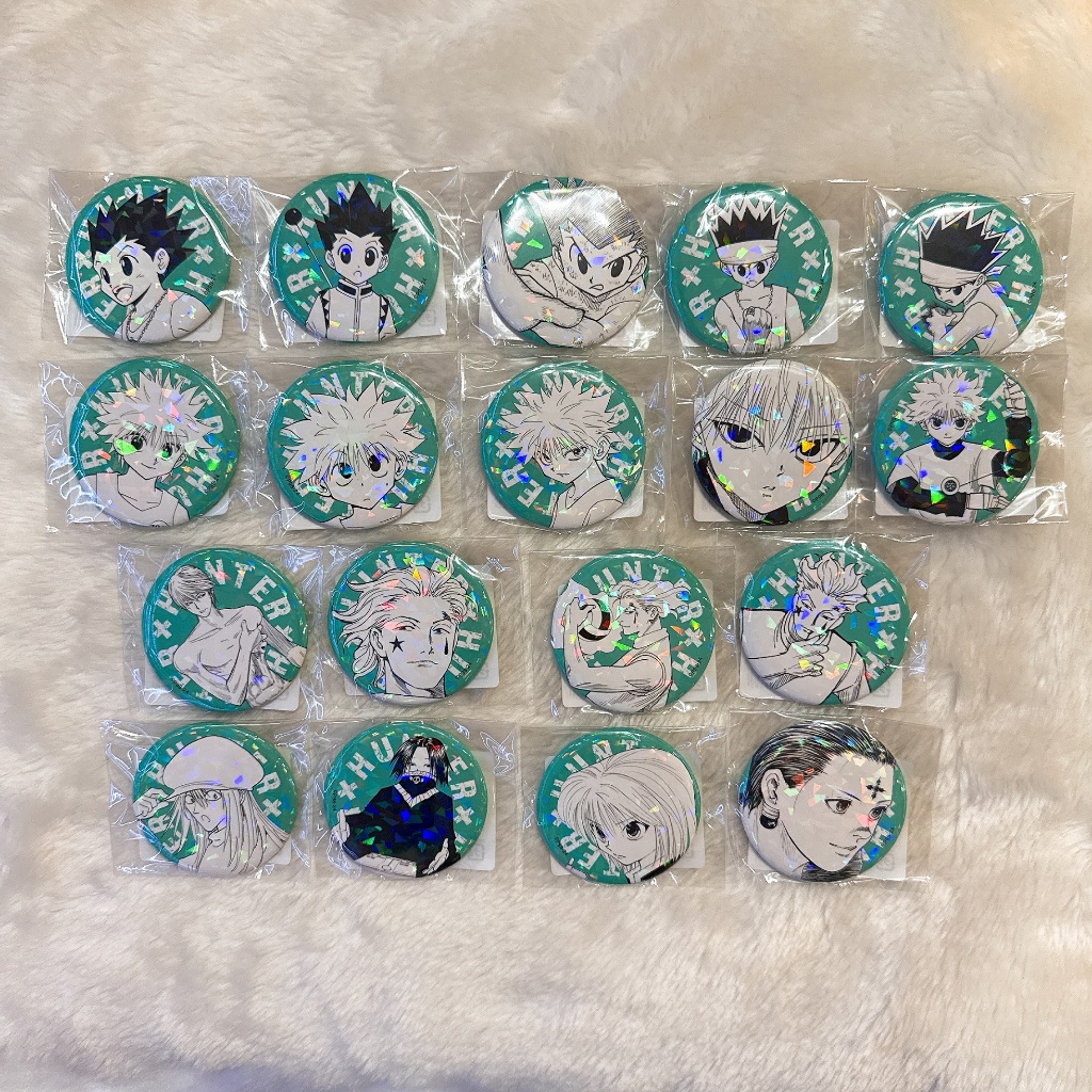 【TSK代購】HUNTER×HUNTER 獵人 Jump 徽章 奇犽 酷拉皮卡 西索 庫洛洛 小傑 飛坦 閃徽 受注