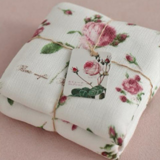 現貨 日本製 Ludute 玫瑰系列 八層紗 純棉紗布 廚房抹布 擦拭巾 家事布 抹布一組2入