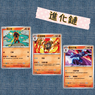 PTCG 炭小侍 紅蓮鎧騎 蒼炎刃鬼 SV8F 020 21 22 /106 寶可夢卡牌遊戲 中文版