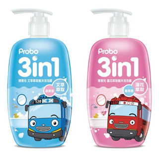 Probo博寶兒 嬰幼兒蓮花/艾草髮沐泡泡露500ml 三合一沐浴乳 洗髮精 泡泡浴 兒童 嬰兒