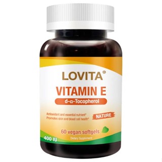 【Lovita 愛維他】天然維生素E-4001U（60顆/瓶） vitamine-E 生育醇
