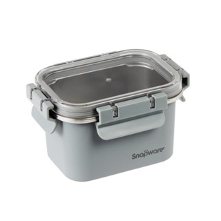 【康寧 Snapware】Eco Wave 輕食感可微波不鏽鋼保鮮盒660ml/共用上蓋