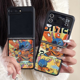 3D變圖手機殼 史迪仔 卡通星球寶貝 三星 zflip 5 保護殼 硬殼 Galaxy Z Flip 6 4 3 防摔殼