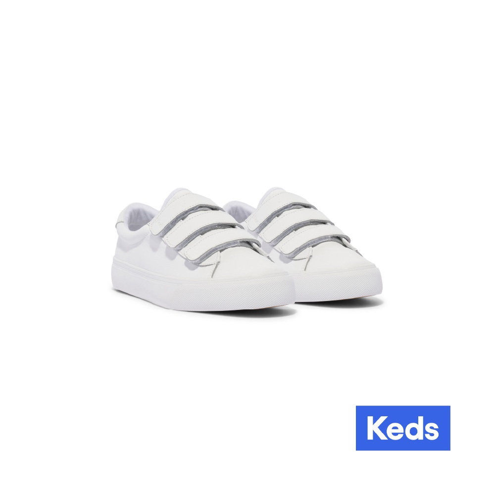 Keds JUMP KICK V LEATHER 經典魔鬼氈皮革小白鞋 WH67865