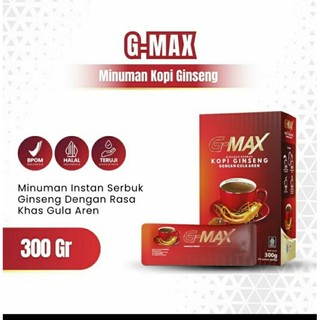 G-MAX kopi ginseng rasa gula Aren,G-MAXoriginal privacy aman