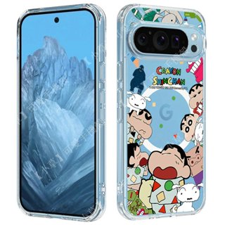 卡通 蠟筆小新 可愛小鱷魚 谷歌 pixel 6a 7a 8a 9 pro xl 保護殼 強磁 Magsafe磁吸手機殼
