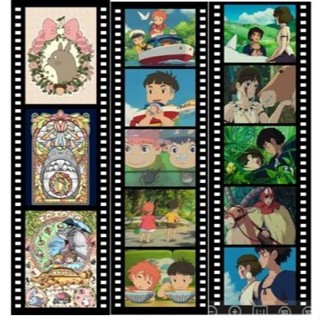 宮崎駿電影膠片/宮崎駿書籤/吉卜力書籤/神隱少女/霍爾的移動城堡/崖上的波妞/魔女宅急便/龍貓