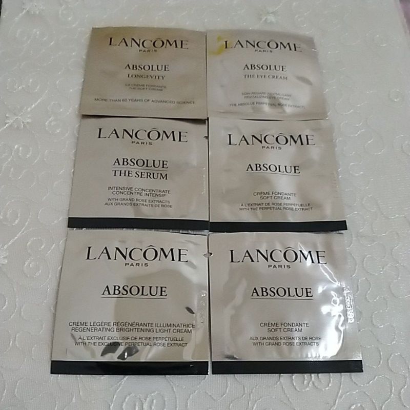 Lancome蘭寇絕對完美黃金玫瑰修護乳霜/輕盈版乳霜、永生玫瑰肽金逆時眼霜/永生玫瑰逆齡乳霜