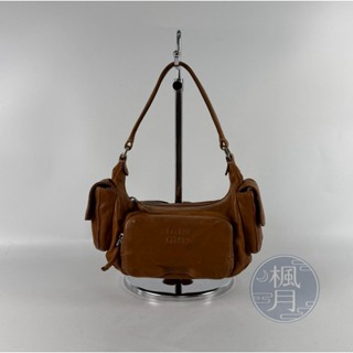 MIU MIU 5BC146 咖啡 口袋 肩揹包