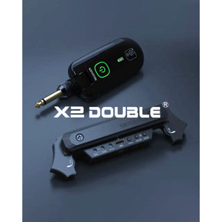 『放輕鬆樂器』全館免運費 DOUBLE X2 線圈 麥克風 雙系統 無線 木吉他拾音器 歡迎門市安裝