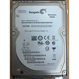 Seagate 500G 2.5吋硬碟 7200轉 SATA 筆記型電腦 硬碟