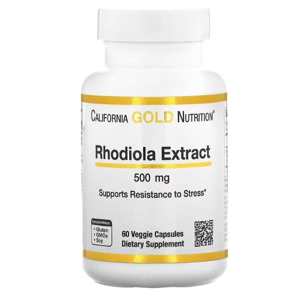 🌈California Gold Nutrition 紅景天膠囊 Rhodiola 500mg 60粒 素食膠囊 登山