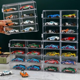 公仔模型展示專賣 公仔模型展示盒 1:64 1:32收納盒 風火輪小汽車 小汽車收納展示盒 模型盒 多美小汽車模型展示盒