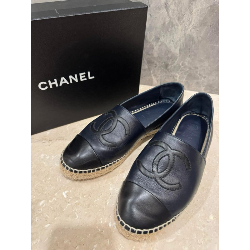二手Chanel爆款草編鞋41號♥