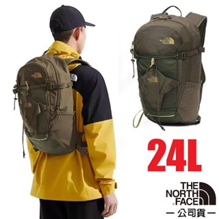 【美國 The North Face】健行登山揹包 24L APAC BASIN 運動揹包 自行車揹包/煙褐綠 8BKF