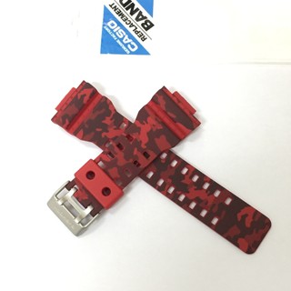 【CASIO錶帶】卡西歐 GA-100CM-4A G-SHOCK 紅迷彩 原廠錶帶 適用GA-100/GA-110)