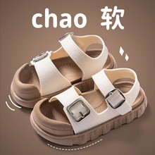 萌酷baby✨新款兒童可愛百搭學院風涼鞋 小中大童軟底涼鞋 男女童涼拖鞋 兒童包頭涼鞋 夏季兒童鞋子