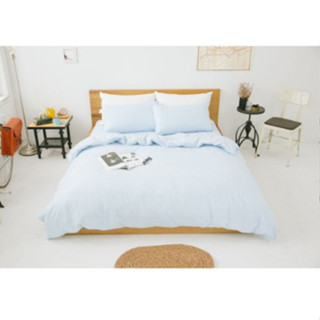 LAMINA純棉素色雙人被套-藍(180x210cm)