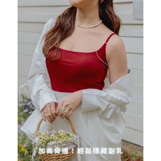 AIR SPACE PLUS 冰肌涼感收副乳細肩BRA TOP(黑/白/紅) 女裝 現貨 大尺碼 中大尺碼 棉花糖女孩