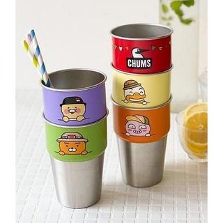 7-11【kakao friends】304不鏽鋼疊疊杯-橘色