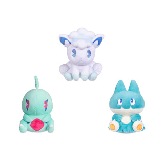 全新 正品 Pokémon Center 皮卡丘 伊布 阿羅拉 六尾 幼基拉斯 小卡比獸 寶可夢 蘇打 玩偶 娃娃