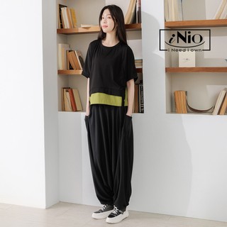 iNio 衣著美學 飛鼠褲 現貨 垂墜感 棉質 鬆緊腰低襠褲 BDW2019