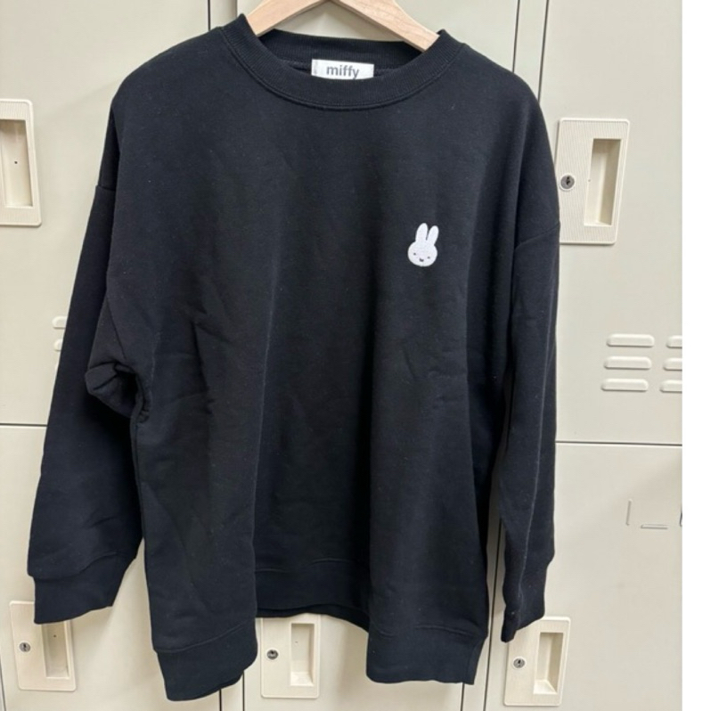 ✅現貨 米菲*兔 Miffy 兔兔 白兔 刺繡 貼布 長袖 上衣 大學t 衛衣