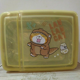 全新正版白爛貓聯名掀蓋式不鏽鋼餐盒 隔熱可分離304不鏽鋼餐盒 750ml保鮮盒便當盒 弘爺漢堡聯名款 臺灣製造
