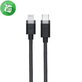 [二手] apple iphone mophie USB-C to Lightning 黑色 編織 充電線 1公尺 正常