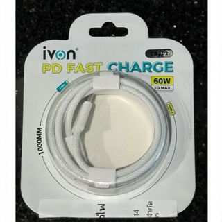 iphone 充電線 傳輸線 「正廠 ivon」 typeC to type C 60w 快充 充電線 雷電 USB4