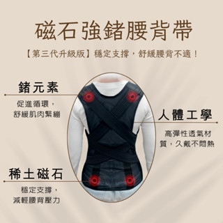 【美鳳有約推薦】磁石強鍺腰背帶 第三代全新升級版