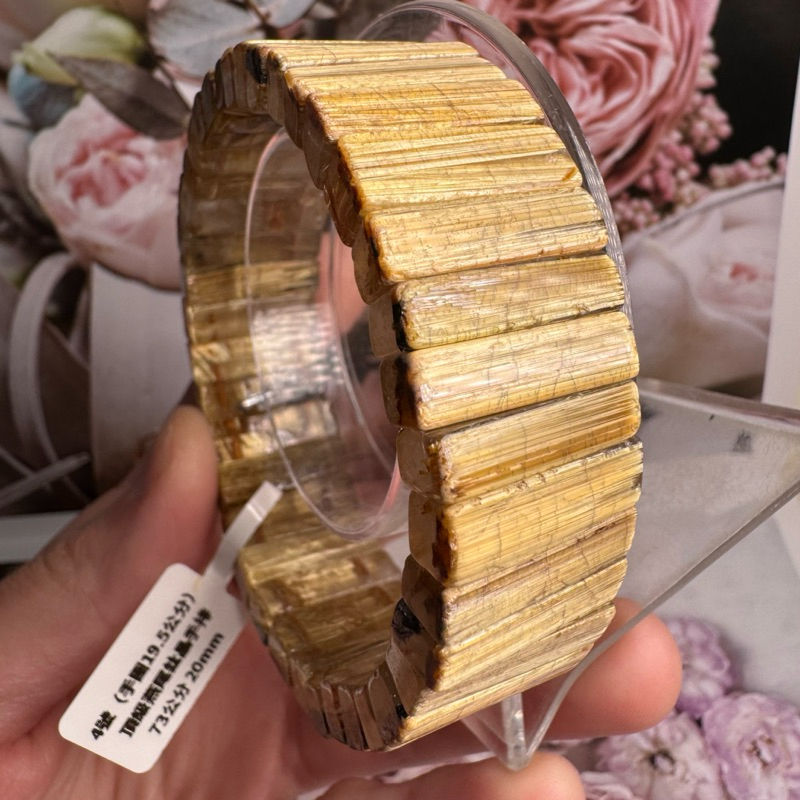 必買收藏 燕尾鈦晶手排 4號73公克20mm手圍19.5圍 天然水晶 招財招貴人 鈦晶手排 鈦晶 鈦晶排 老闆必戴 旺財