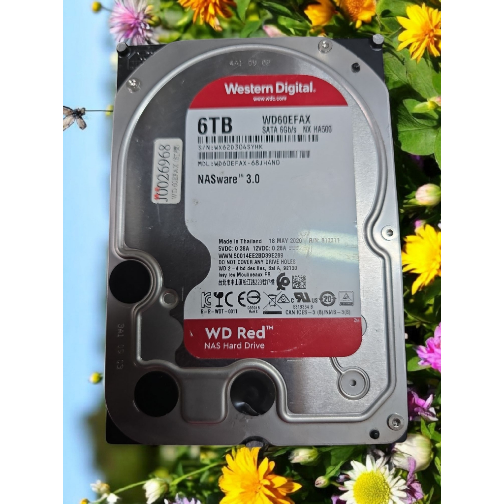 含稅 WD 3.5吋 6TB 6T 保1個月 WD60EFAX 04H168