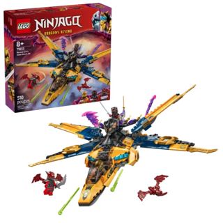 <積木總動員> LEGO 樂高 71833 旋風忍者系列 Ninjago 拉斯和亞林的超級風暴噴射機 510PCS