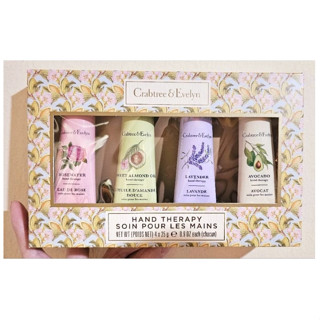 [RR小屋] Crabtree & Evelyn瑰柏翠 薔薇/甜杏仁/薰衣草/牛油果 護手霜 25ml*4 旅行組 免運