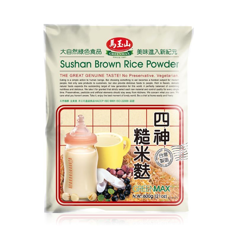 【銘勝企業】【蝦皮代開發票】馬玉山 四神糙米麩600g