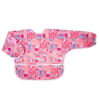 Baby City娃娃城防水長袖圍兜(BB32172P粉色兔子) 272元