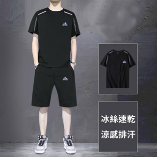 🔥大盤最低價🔥男士涼感短袖運動T恤 速乾上衣 透氣上衣 冰感上衣 冰絲上衣 男短袖 圓領上衣 休閒T 運動上衣 男裝