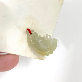 二手古董 玉佩 魚 小玉佩 可愛 配件 玉石 品種未知 吊墜 翡翠 翡翠雕刻