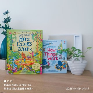 非大陸版現貨usborne自然科普知識🍀Look/see inside:How Things work帶翻翻頁【缺書店】