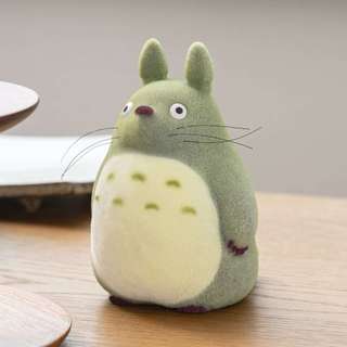 日本正版 宮崎駿 吉卜力 現貨 龍貓 Totoro 大龍貓綠 植毛 植絨 軟膠 公仔 模型 擺飾 收藏 禮物 拍攝小道具