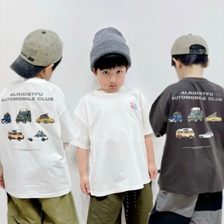 //ANN2 KIDS現貨// 童裝實拍 日系兒童 車車大集合 汽車印花短T 短袖上衣 日系童裝 兒童潮T